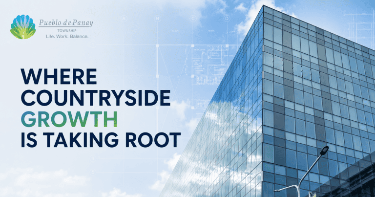 PDP TechnoPark Roxas City with BPO building blueprint representing countryside growth